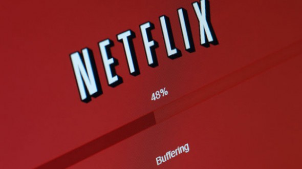 Netflix logo, buffering