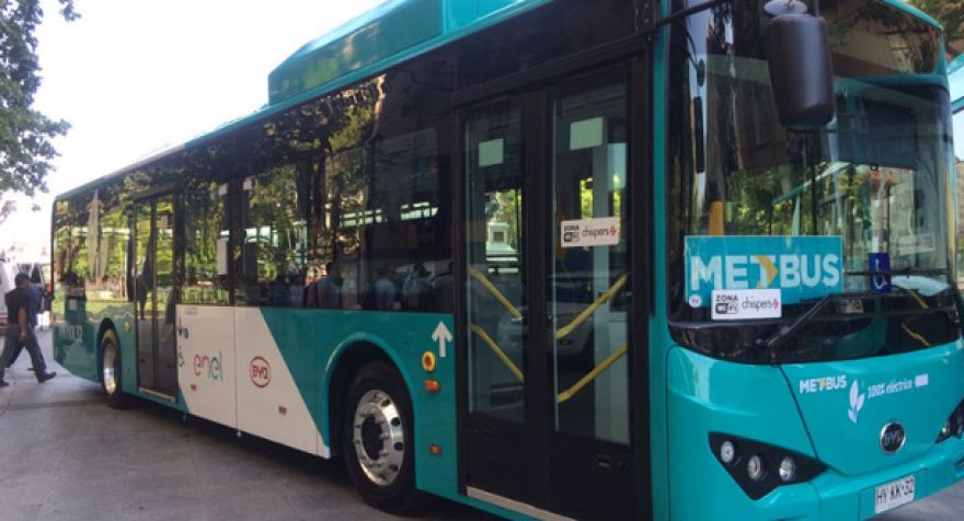 100 autobuses eléctricos BYD operarán en el Transantiago