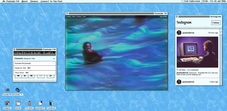 This retro-styled OS is actually a delightful feed of 90s-inspired tunes and videos