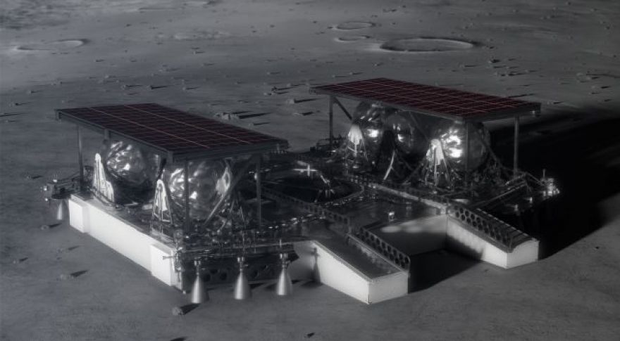 NASA Develops Concept Lander for Transporting Rovers to the Moon